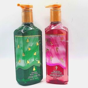 Bath & Body Works Vanilla Bean Noel and Twisted Peppermint Hand Soap